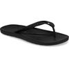 Zehentrenner CROCS "Crocs Flip", Damen, Gr. 48, schwarz, Croslite, unifarben, casual, Schuhe, Badeschuh, Sandale, Sommerschuh mit weichem Zehensteg