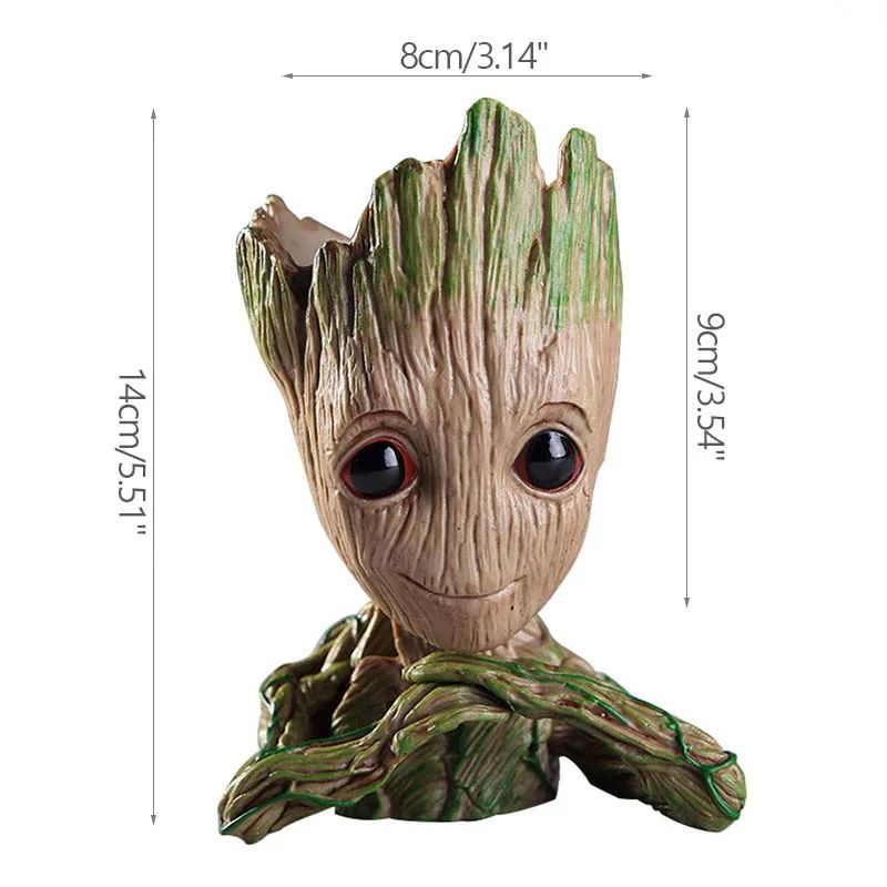 Cute Tree Man Figurine: Aquarium Decoration & Driftwood Statue 3