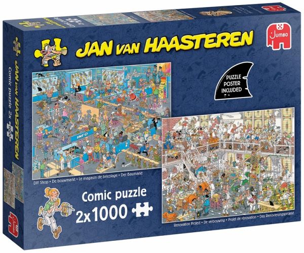 Jan van Haasteren - Das Renovierungsprojekt & Der Baumarkt (2x1000 Teile) - Jumbo Spiele GmbH
