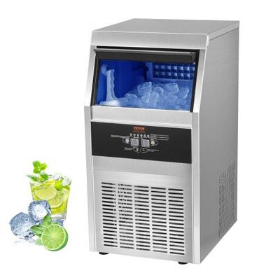 Industrial Ice Maker Machine, 110V Commercial Ice Maker, 40 Ice Cubes Per Plate, 80LBS 24H, Auto Clean, Stainless Steel Industrial Ice Maker Machine, 110V Commercial Ice Maker, 40 Ice Cubes Per Plate, 80LBS 24H, Auto Clean, Stainless Steel