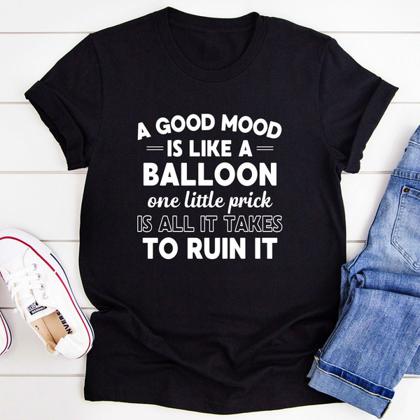 A Good Mood T Shirt Athletic Heather L