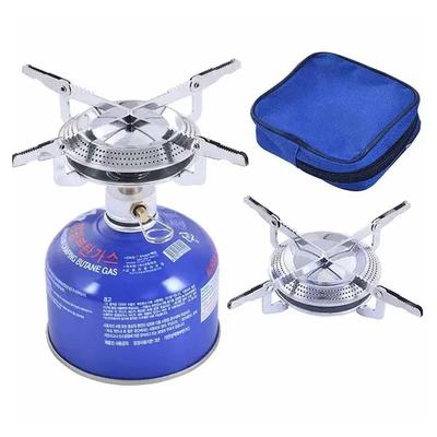 Windproof Camping Gas Stove, Portable, Foldable Backpack Stove With Piezo Ignition For Outdoor Cooking, Hiking Windproof Camping Gas Stove, Portable, Foldable Backpack Stove With Piezo Ignition For Outdoor Cooking, Hiking