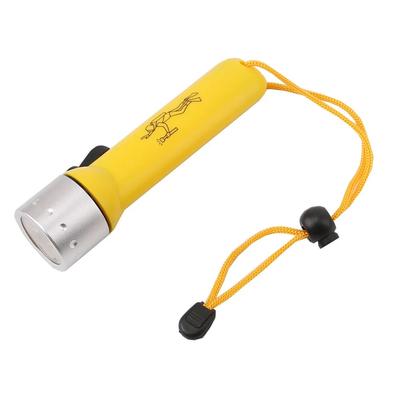CLed Professional Waterproof Diving Flashlight | Underwater & Outdoor Emergency Lighting NO Battery Yellow