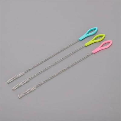 Stainless Steel Suction Tube Brush For Baby Water Cup & Straw Bottle Cleaning Unpackaged