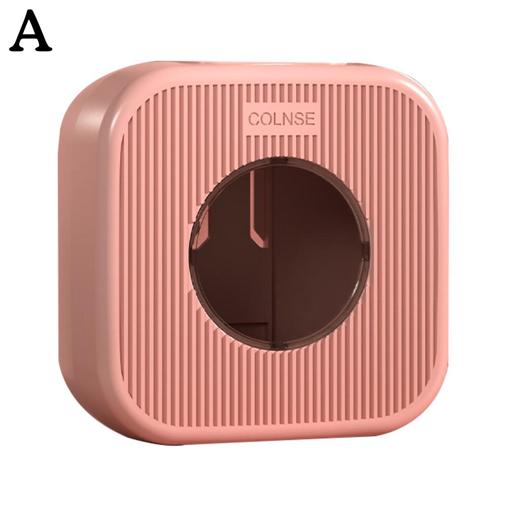 Wall Mounted Food Covers Holder: Elastic Storage Box For Freshness Kitchen Organizer Pink