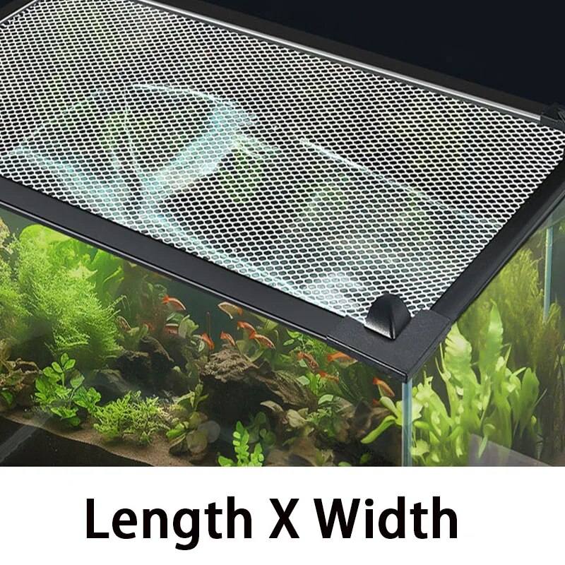 Fish Tank Anti Jump Net: Invisible, Magnetic, Secure Cover 100X60CM