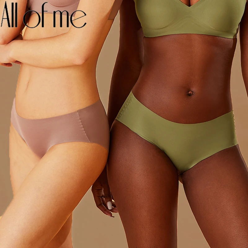 Sexy Seamless Panties Comfortable Soft Intimate Women Underwear Female Intimates Women's Lingerie Invisible Underpants B Green L XL
