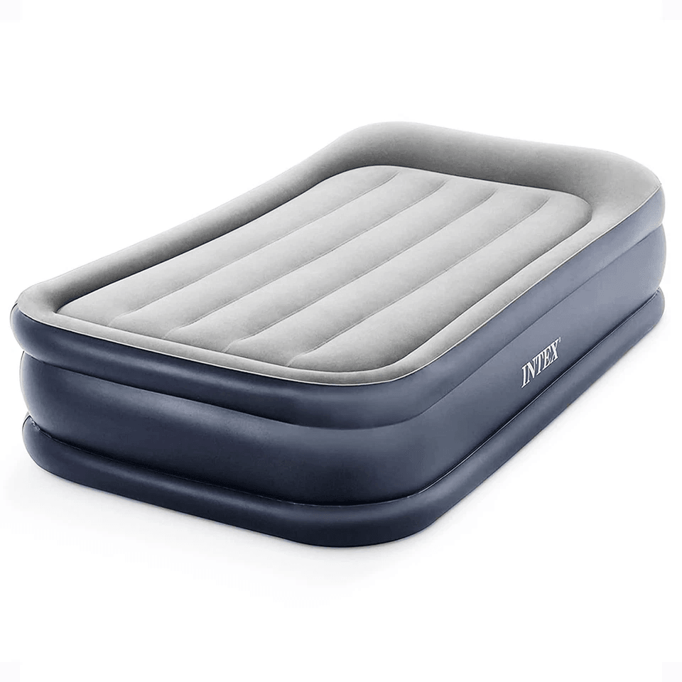Intex Dura Beam Deluxe Pillow Bed With Built In Pump, Twin 16.5