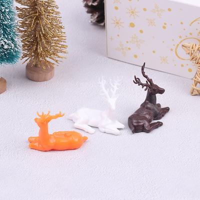 Nordic Christmas Reindeer Statue: Handcrafted Elk Deer Figurine For Home Decor WT
