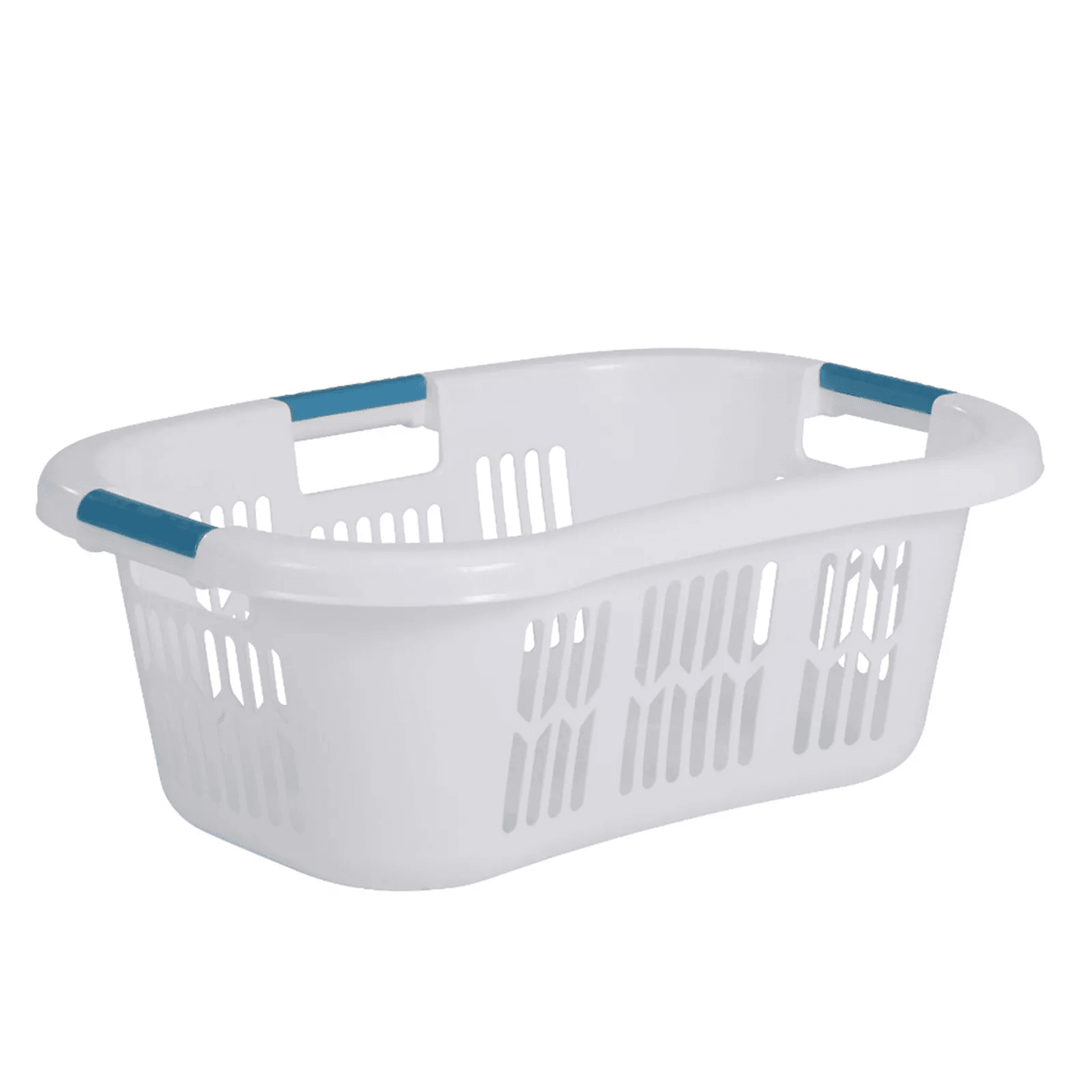 Rubbermaid Bushel Hip Hugger Laundry Basket, White Plastic, Portable & Comfortable For Home Use Rubbermaid Bushel Hip Hugger Laundry Basket, White Plastic, Portable & Comfortable For Home Use