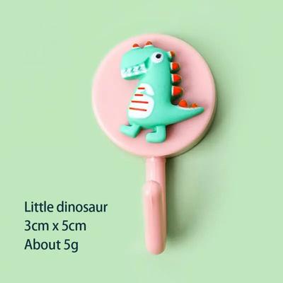 Cute Cartoon Self Adhesive Wall Hangers: Strong Hooks For Home Organization & Decor 1PC 9