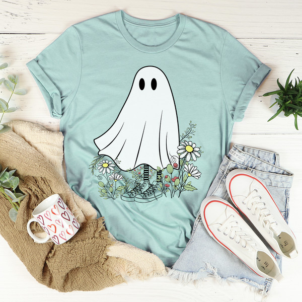 Boho Ghost Tee Athletic Heather 3XL