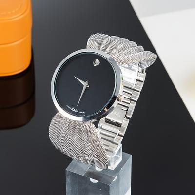 Women's Bracelet Watch Quartz TR Mesh Band Minimalist Watch For Women Ladies Valentines Gift For Her Best Watches Women's Bracelet Watch Quartz TR Mesh Band Minimalist Watch For Women Ladies Valentines Gift For Her Best Watches Silvery Black