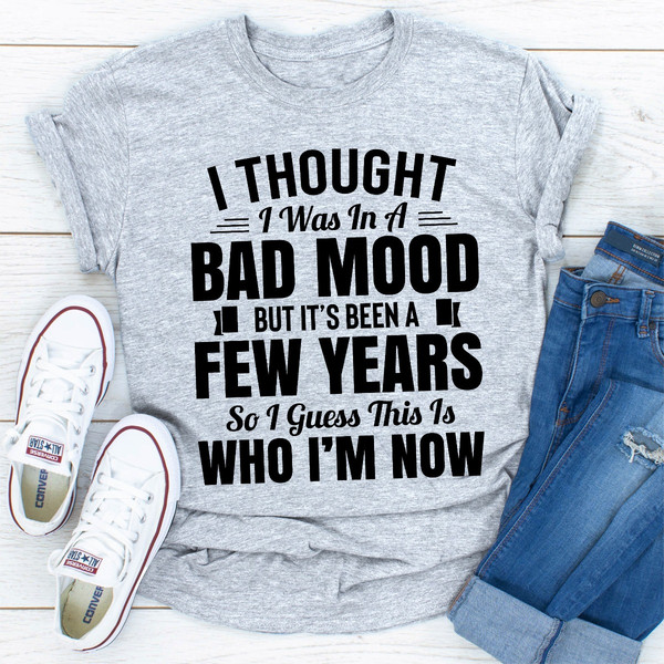 I Thought I Was In A Bad Mood But It's Been A Few Years So I Guess This Is Who I Am Now Dark Heather 3XL