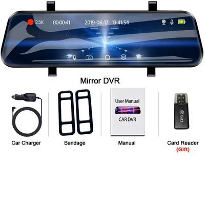 2.5K Mirror Dash Camera With Touch Screen And Parking DVR a37 Dvr none
