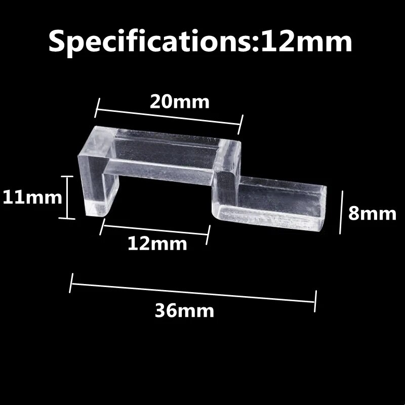 Acrylic Fish Tank Clips: Glass Cover Support Holders & Accessories 4PCS 5