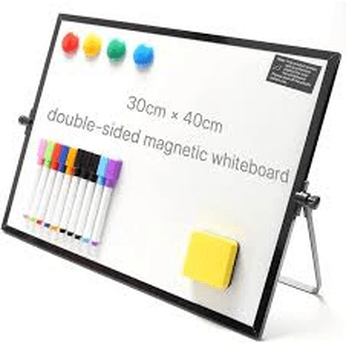 Portable Dry Erase Whiteboard With Stand A3 A4 Sizes For Desk, Classroom & Presentations 8.3x11.8 In a4