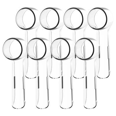 Electric Toothbrush Head Dustproof Covers, Compatible With Braun Oral B Replacement Brush Heads, Protective Caps clear 8 Pcs