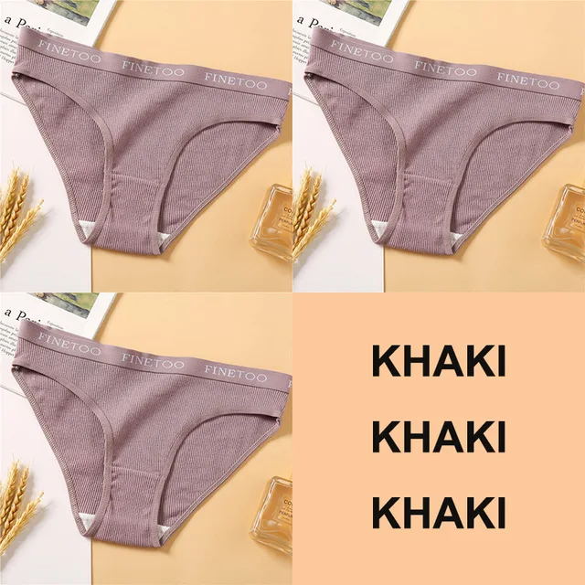3PCS Women Cotton Underwear Panties Female Sexy Briefs Brand Band Waist Pantys Set Solid Color Intimates Lingerie For Gi 3PCS Women Cotton Underwear Panties Female Sexy Briefs Brand Band Waist Pantys Set Solid Color Intimates Lingerie For Gi Set 2 XL