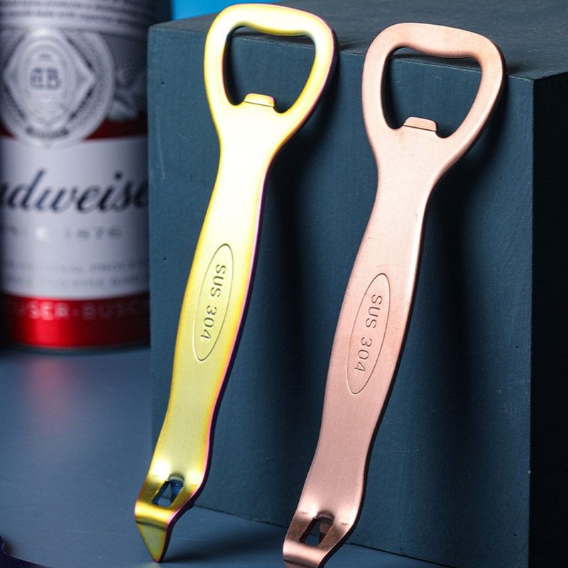 Portable 304 Stainless Steel Beer Bottle Opener For Restaurants And Kitchens gold