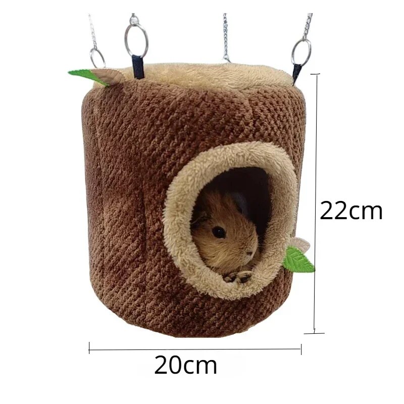 Cozy Winter Hammock For Small Pets: Hamster, Guinea Pig, Ferret, Rabbit 2