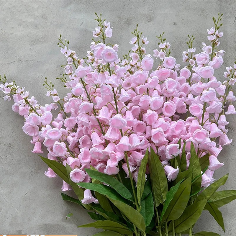 Autumn White Lily Of The Valley Branch: French Fake Flowers For Home & Wedding Decor A