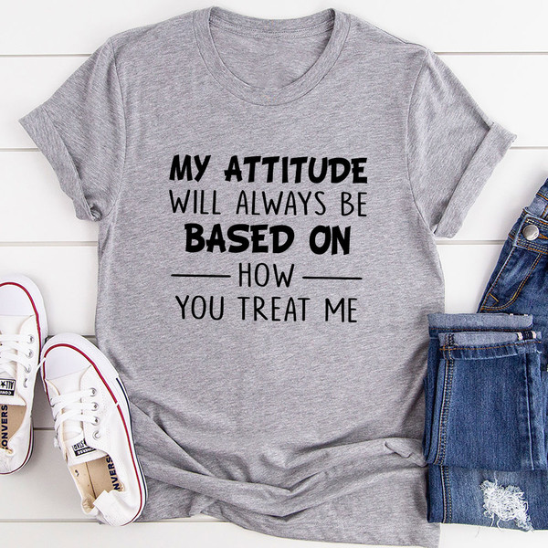 My Attitude T Shirt Black Heather 3XL