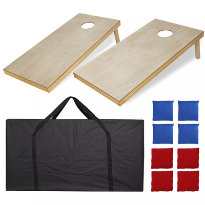 Cornhole Game Regulation Size Solid Wood Boards With 8 Bean Bags Carrying Case Outdoor Lawn Game For Tailgating Fun Cornhole Game Regulation Size Solid Wood Boards With 8 Bean Bags Carrying Case Outdoor Lawn Game For Tailgating Fun