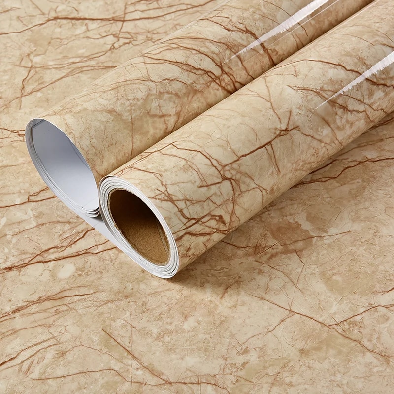 Waterproof Vinyl Wallpaper: Bathroom & Kitchen Decor LS 50cmx10m