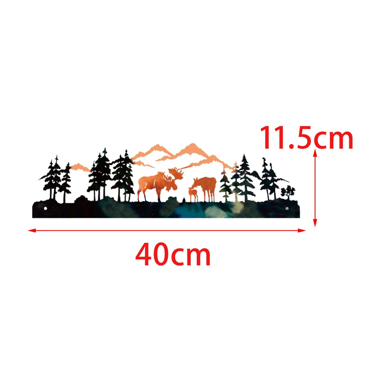 Metal Deer Wall Decor: Creative Hollow Out Art For Office & Living Room 1