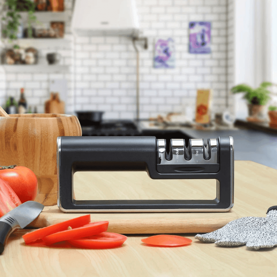 Premium Knife Sharpener, Ceramic Tungsten Steel, Kitchen Sharpening System Premium Knife Sharpener, Ceramic Tungsten Steel, Kitchen Sharpening System