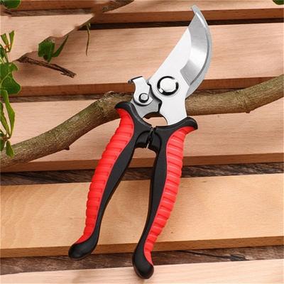 Professional Bypass Pruning Shears: Sharp Garden Scissors For Tree Trimming & Secateurs Hand Clippers Beak Scissors Red And Black
