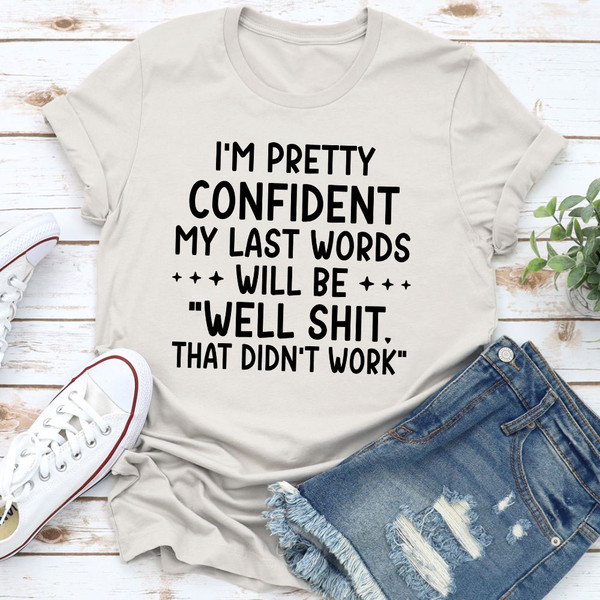 My Last Words T Shirt Mauve XL