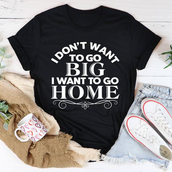 I Want To Go Home Tee Mauve L