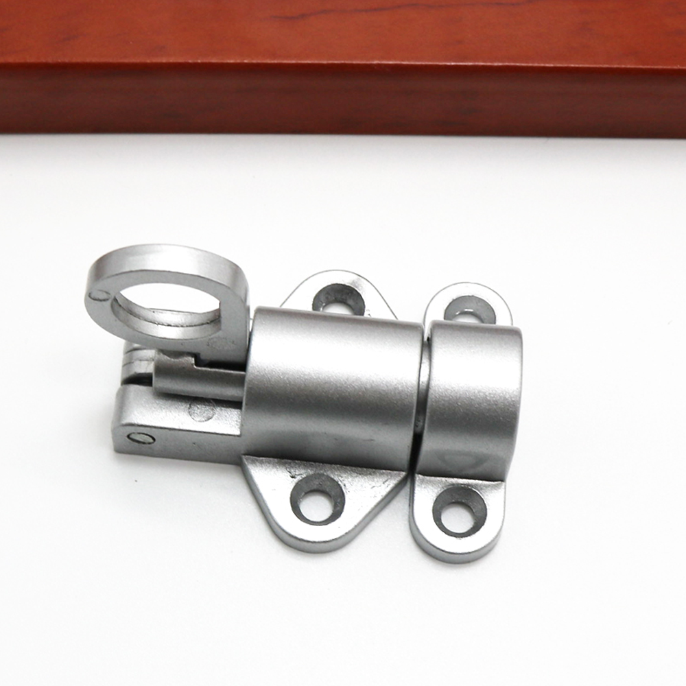 Spring Loaded Door Window Latch Silver