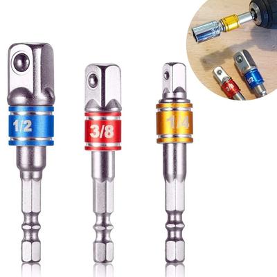 Power Drill Hex To Square Wrench Adapter, Impact Driver Socket Extension Converter Set Power Drill Hex To Square Wrench Adapter, Impact Driver Socket Extension Converter Set