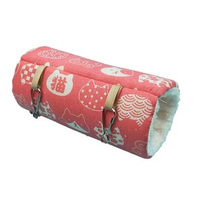 Cozy Hamster Cage Accessory: Tube Hammock & Tunnel Toy For Small Pets L 1