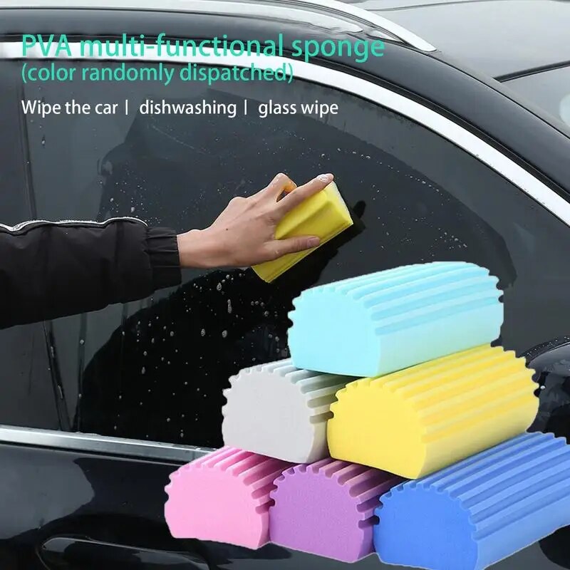 10PCS High Absorbency PVA Cleaning Sponge: Versatile Household & Car Cleaning Tool random Colors 1pc