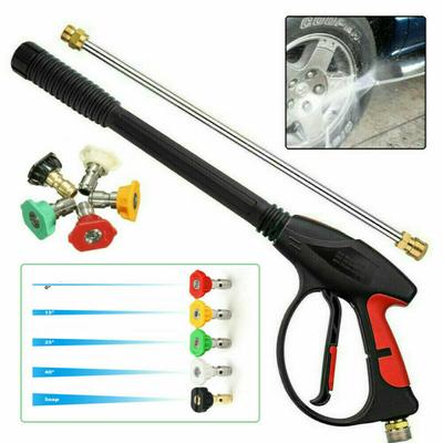 High Pressure Extension Power Washer Gun Kit 4000PSI Gun+Wand+5 Nozzle