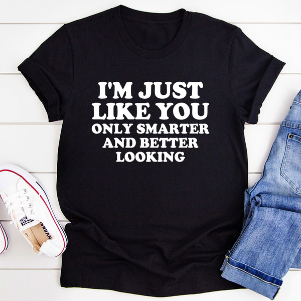 I'm Just Like You Tee Heather Prism Peach S