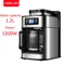 XEOLEO Machines à café automatiques 2 en 1, affichage LED goutte à goutte, cafetière électrique en grains, chaudière à thé expresso, moulin à goutte, broyage de grains