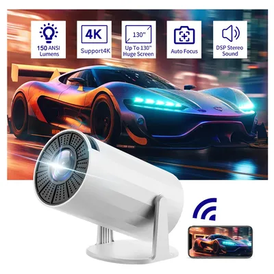 X8 MAX Mini-Projektor 4K 720P mit 5W-Lautsprecher Android 11 WiFi 6 Mini Outdoor-Video-Heimkino-Projektor Image