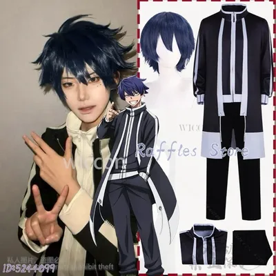 Neue Anime Tougen Anki Cosplay Shiki Ichinose Kostüm Japanische DK Schuluniform Mantel Hosen Uniform Perücken Halloween Anime Cos Image