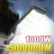 1000W 500000LM lumière solaire pour lampe solaire extérieure lumière du soleil capteur de mouvement lumière télécommande étanche rue mur cour lampe