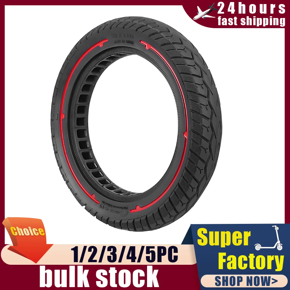 12 x 2,125 Vollreifen 12 Zoll Off-Road für Elektroroller/Elektrofahrrad explosionsgeschütztes Vollreifen-Ersatzzubehör Image