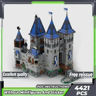 Moc Bausteine Festung Modell Black Falcon Eagle's Nest Castle Technologie Modulare Blöcke Geschenke Weihnachten Spielzeug DIY Montage Image