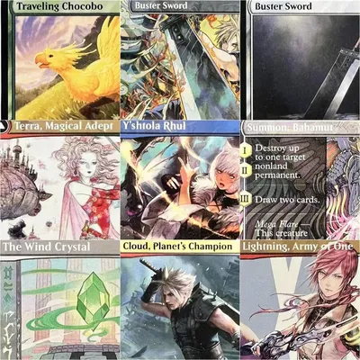 FIN [Vivi Spacer/Sephiroth, Fabled SOLDIER] Holo Magical Proxy Cards Quality Proxy Gathering Board Playing Game Trading Cards Image