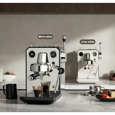 20Bar Italian Espresso Coffee Maker Machine Coffee Grinder Cappuccino Milk Frother Semi-automatic Espresso Machine