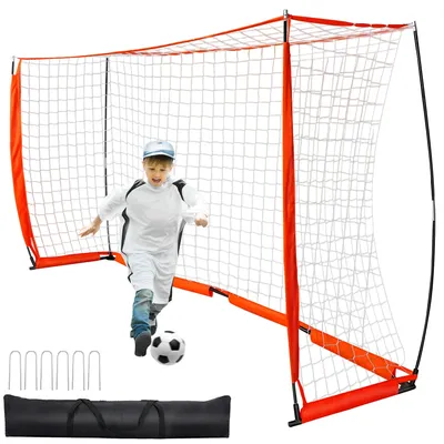 Multifunktionales Fußballtor mit Fiberglasstange und Metallrahmen – langlebige Outdoor-Sportausrüstung für Gärten und Felder Image
