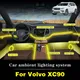 Per Volvo XC90 telecomando intelligente RGB 64 colori LED interni auto luce ambientale set di lampade efficienti a risparmio energetico